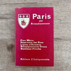 1978 General Guide To Paris, Edition L’INDISPENSABLE, Pocket Size Mint, Book Map